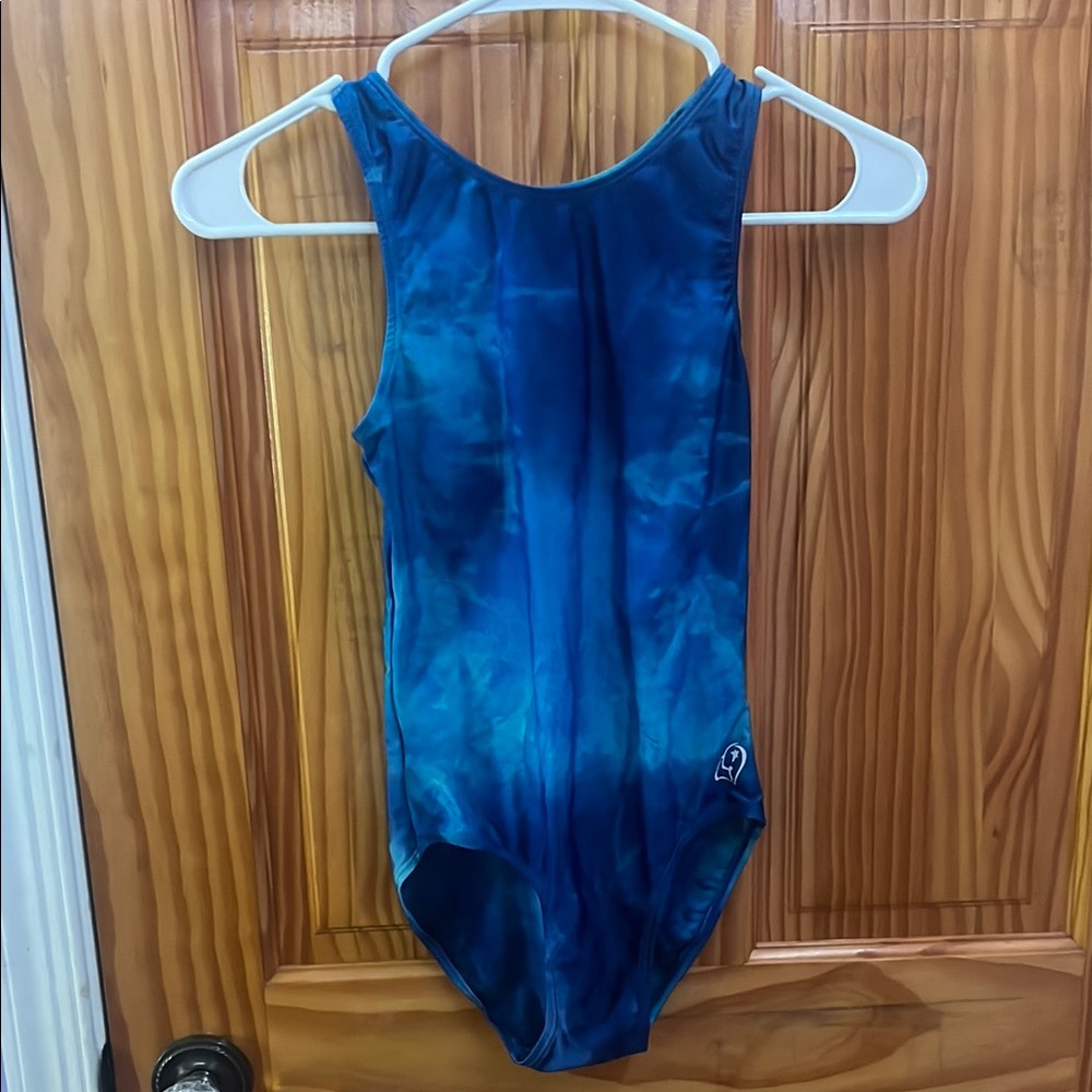 Shining Star Blue Tie-Dye Leotard